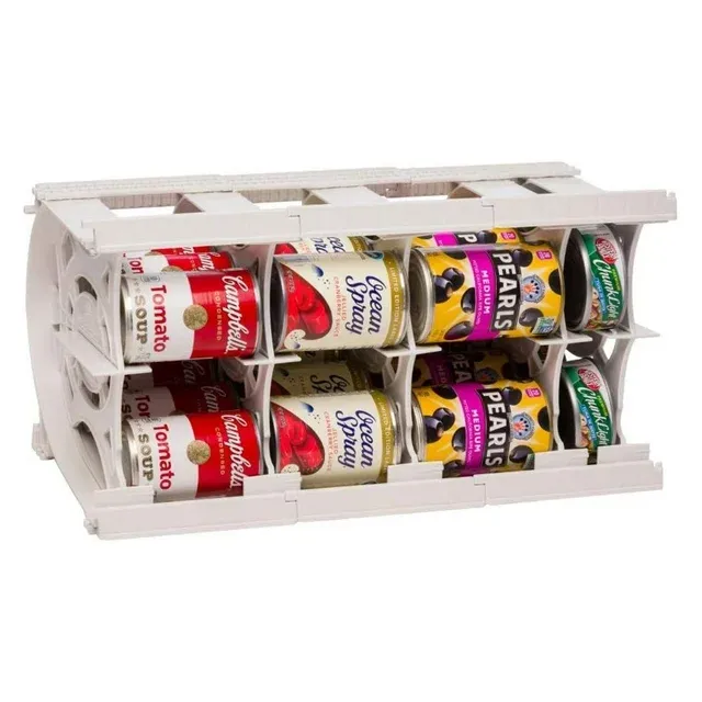 Shelf Reliance Pantry Can Organizers - Customizable Can Lengths - First in First Out Rotation - Designed for Canned Goods for Cupboard, Pantry and Cab