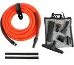 Cen-Tec Systems 93730 Central Vacuum Garage Attachment Kit with 30 ft. Hose, Black