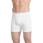 Jockey Men's Classic 3 Pack Cotton Boxer Briefs - White