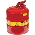 Eagle UI-50-FS Red Galvanized Steel Type I Gasoline Safety Can with Funnel 5