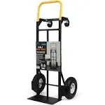 Simpli-Magic Capacity Hand Truck Dolly Moving Cart with Wheels 800 lbs Max Weight, Yellow