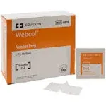 Webcol Alcohol Prep Pad - Carton/200