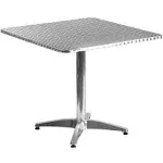 Flash Furniture Indoor/Outdoor Square Aluminum Table with Base