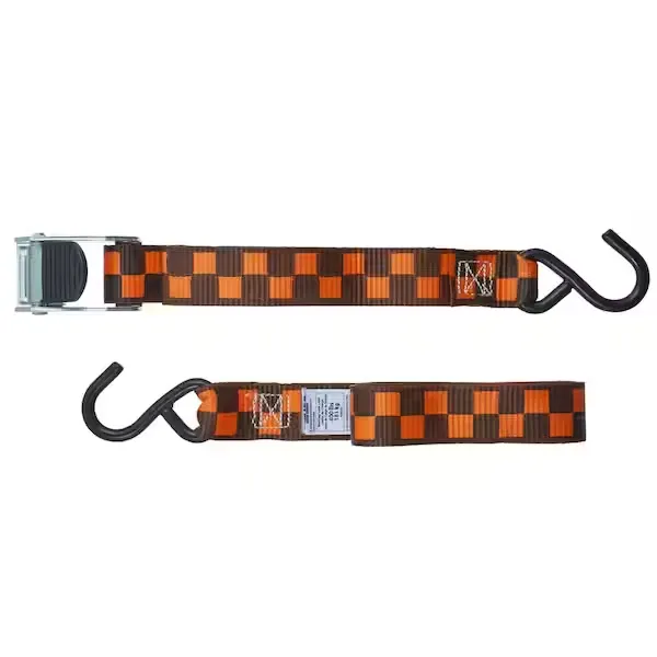 Keeper Tie Down Strap 1.25 in. W x 8 ft. L Black/Orange 400 lb (4