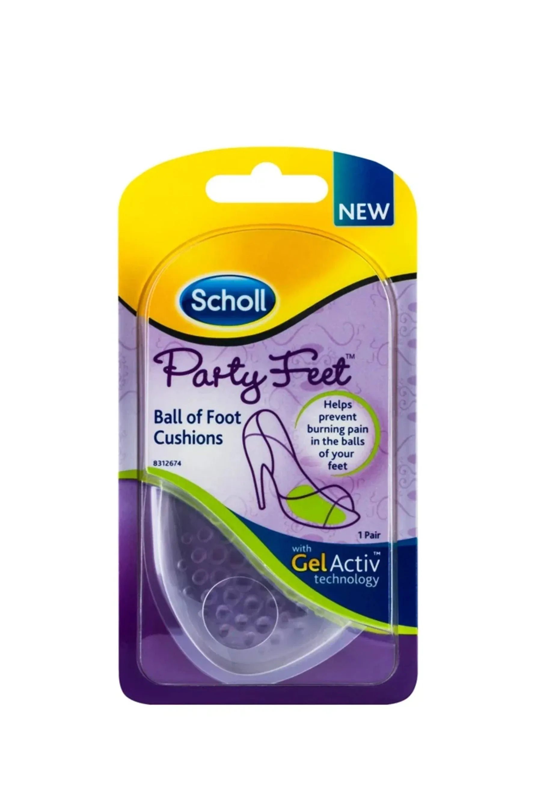 Scholl Party Feet Inserts Ball Of Foot Cushion