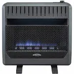 Bluegrass Living 30,000 BTU Propane Gas Vent Free Blue Flame Gas Space Heater with Blower and Base Feet