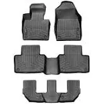 WeatherTech Custom Fit FloorLiners for Kia Telluride - Full Set (441532-1-2-3), BlackWeatherTech Custom Fit FloorLiners for Kia Telluride…