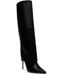 Steve Madden Smith Knee High Boot Black Leather