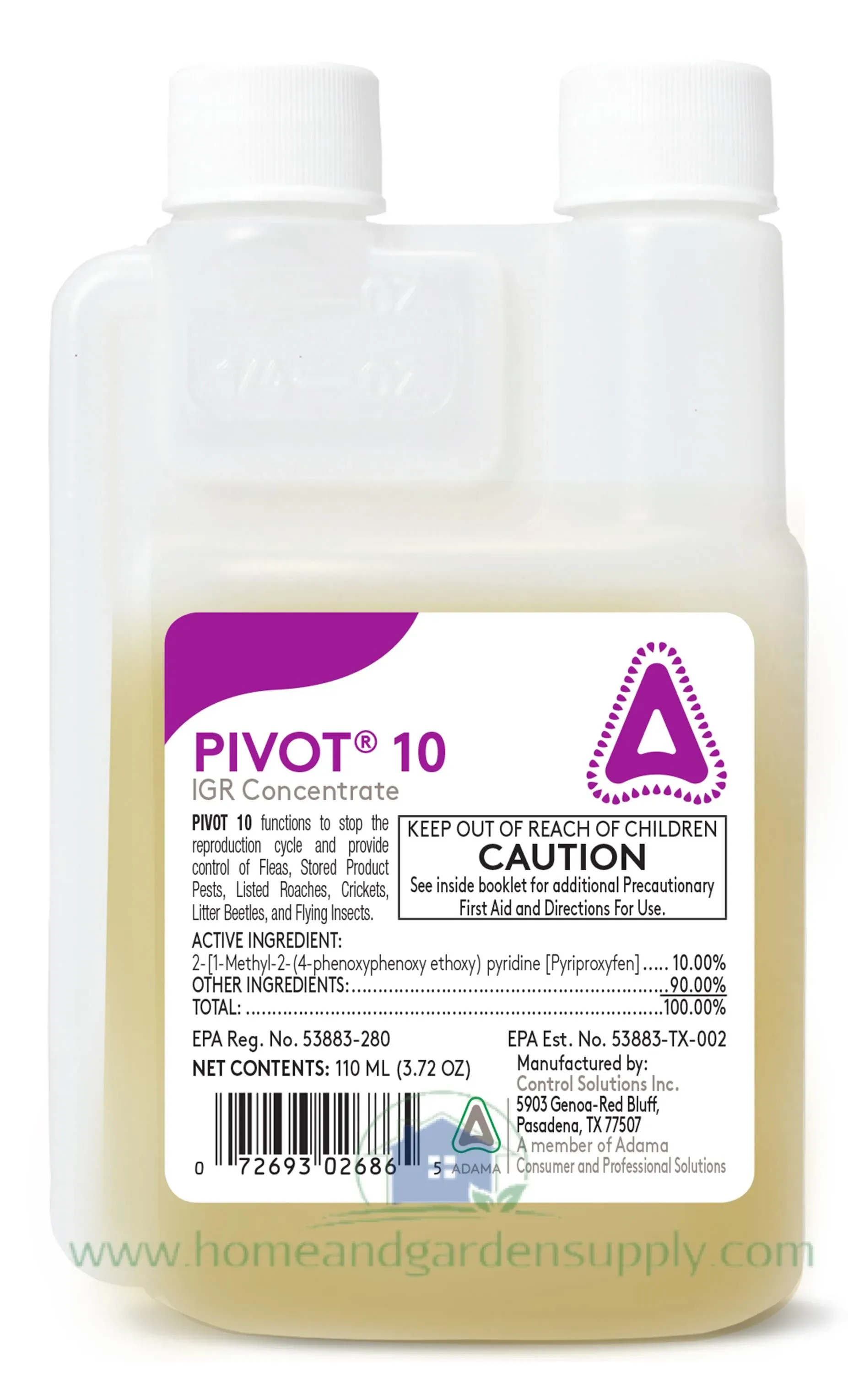 Control Solutions Pivot 10 IGR Insect Growth Regulator Concentrate 3.72oz 110ml