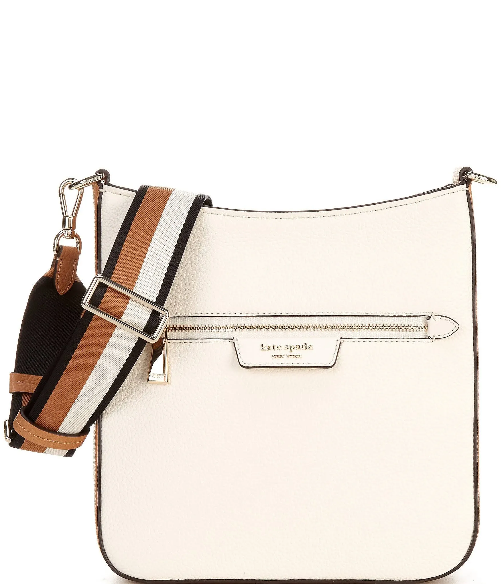 Kate Spade New York Hudson Colorblocked Messenger Crossbody Bag - Parchment Multi