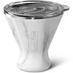 BrüMate MargTini 10oz Martini Margarita Tumbler - Made With Vacuum-Insulated Stainless Steel (Carrara)