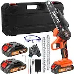 IOHFOI Mini Chainsaw 6 Inch Cordless Electric Handheld Chain Saw