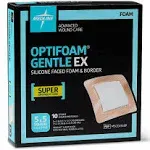 Medline Optifoam Gentle EX Apósito adhesivo de espuma con bordes