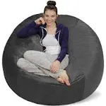 Sofa Sack Bean Bag Chair Memory Foam Microsuede Cover