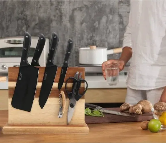 Resafy Magnetic Knife Block Holder Rack Magnetic Stands with Strong Enhanced Magnets | Storage & Organisation