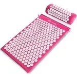 ProsourceFit Acupressure Mat and Pillow Set, Pink