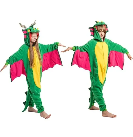 Spooktacular Creations Unisex Child Pajama Plush jumpsuit One Piece Dragon Animal Costume