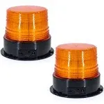 Antom Wireless Beacon Light 2pcs Amber LED Warning Safety Flashing Strobe Dc12v ...