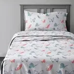 CGK Linens Kids 4 Piece Microfiber Sheet Set - Queen - Butterflies