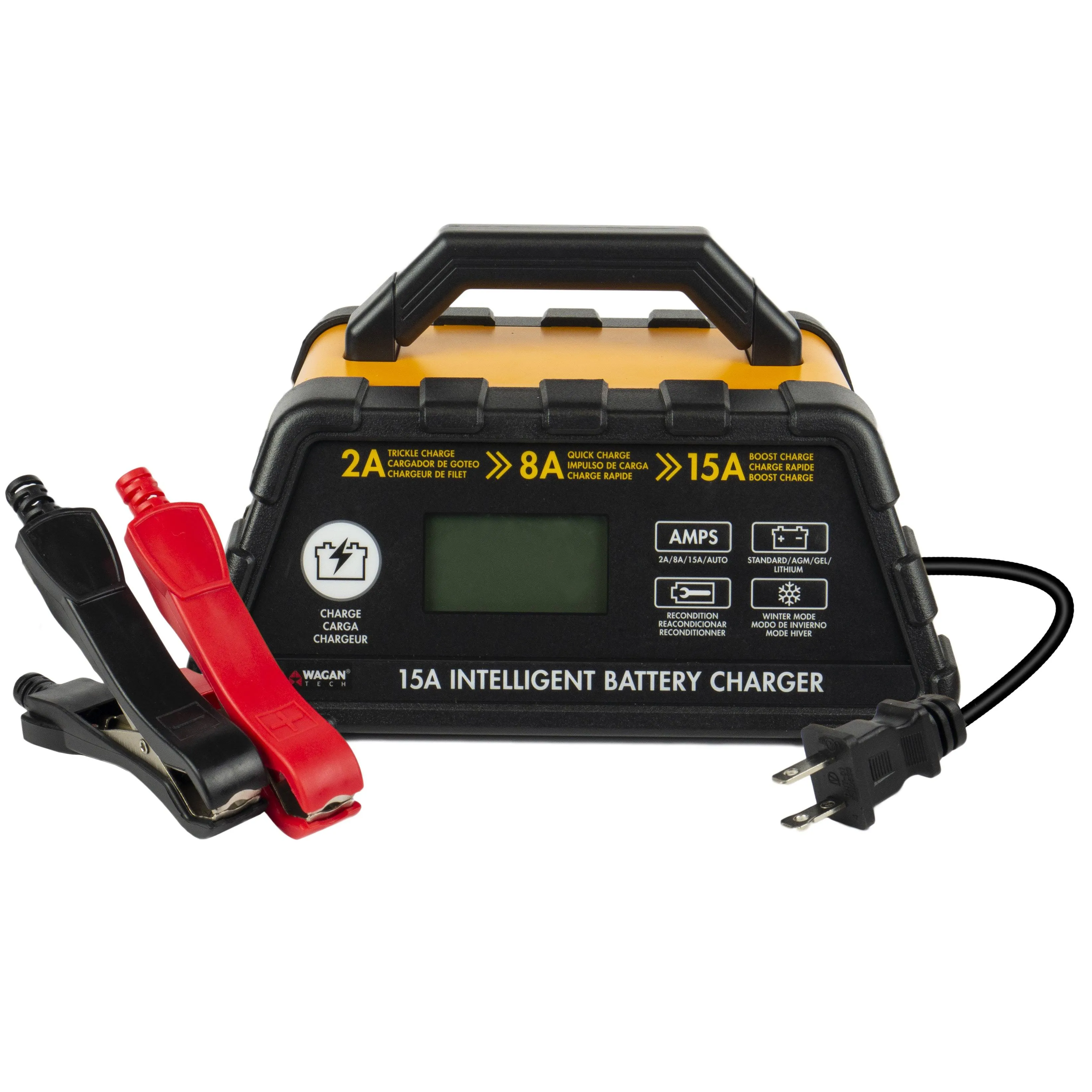 Wagan Tech 7407 15-Amp Intelligent Battery Charger