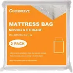 Cosybreeze [2-Pack] Mattress Bag for Moving, Mattress Storage Bag, 5 Mil Full