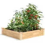 Greenes Fence Original Cedar Raised Garden Bed, 4' x 4' x 10.5" - Made