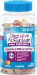 Digestive Advantage Probiotic Gummies, Natural Fruit - 60 count