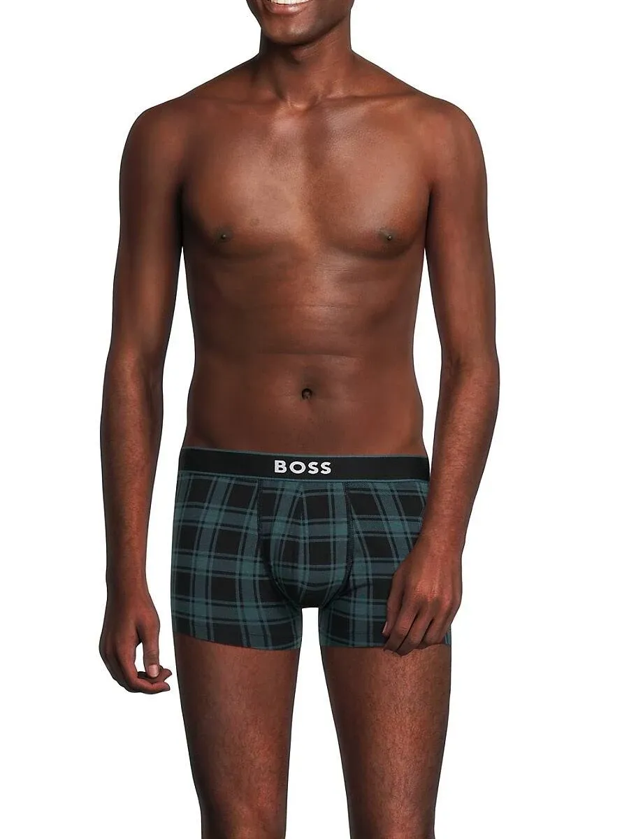 Hugo Boss Plaid Trunks - S