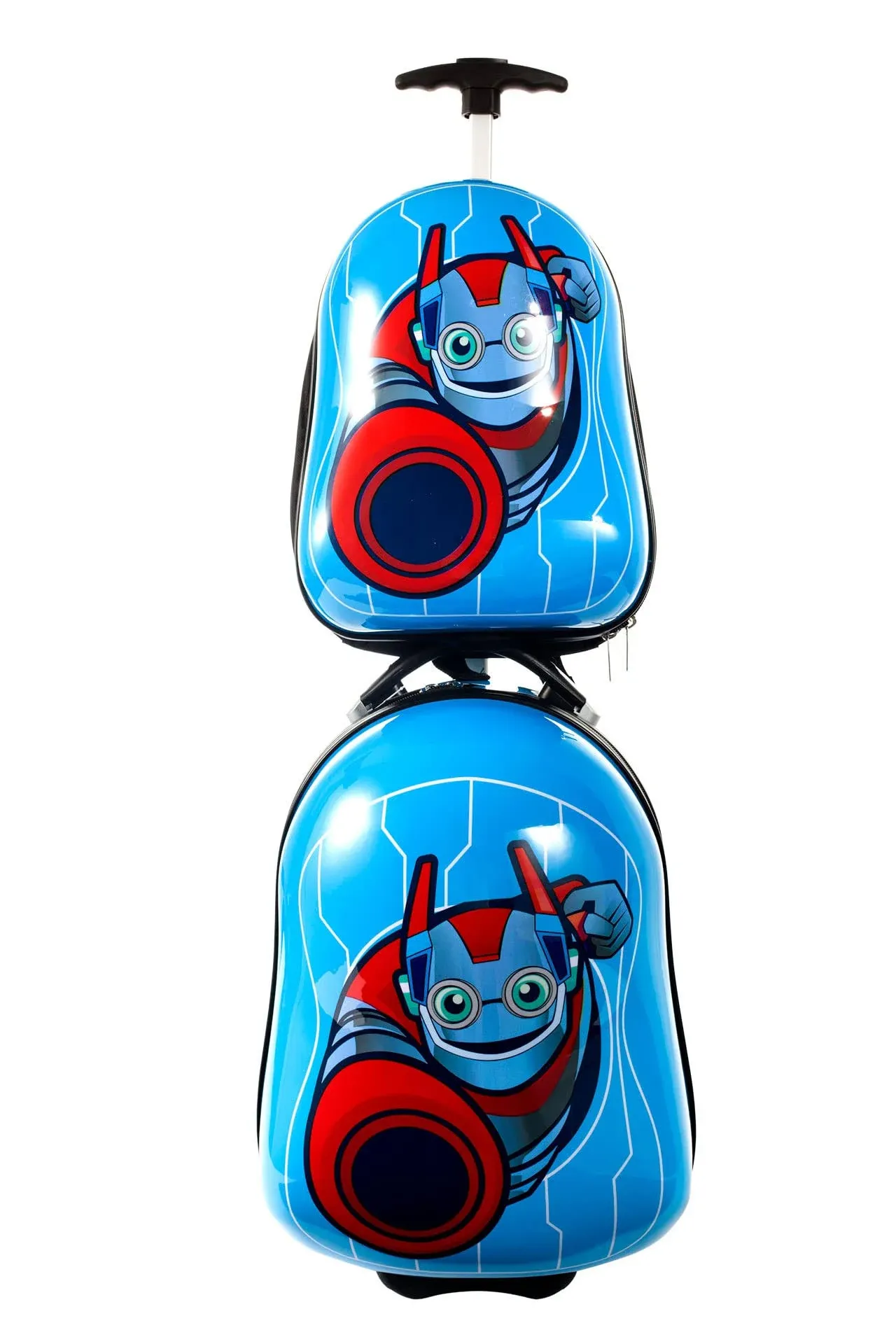 Kiddietotes Kids' 2pc Backpack & Luggage Set - Robot