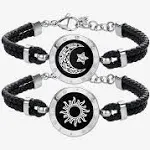 New! Totwoo Sun/Moon Touch Bracelets For Long Distance Couples To Keep In Touch!