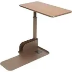 Drive Medical Seat Lift Chair Overbed Left Side Table, Walnut