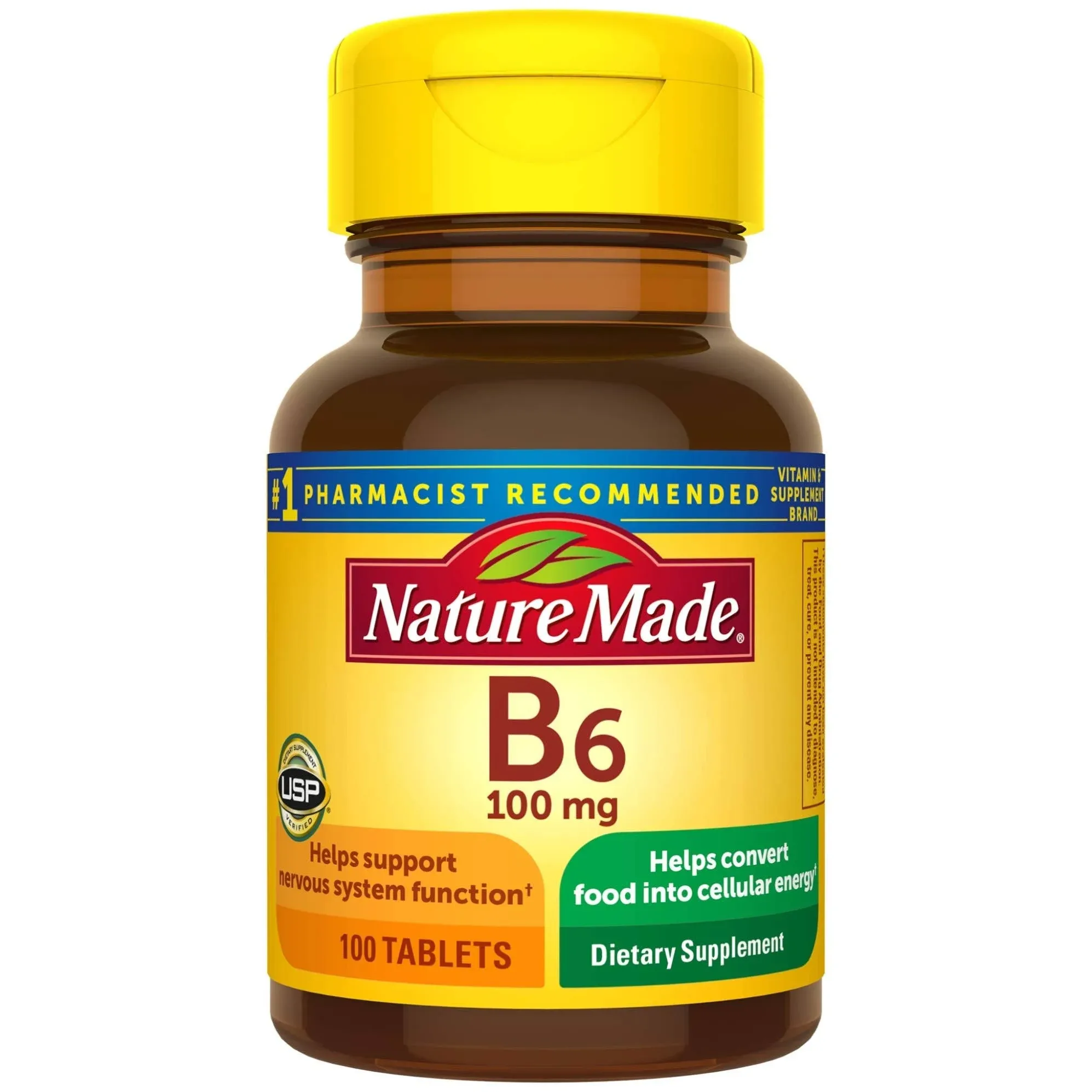 Nature Made, Vitamin B-6, 100Mg, 100 Tabs