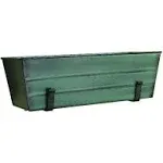 Achla VFB-05-WM Flower Box with Wall Brackets Green - Medium