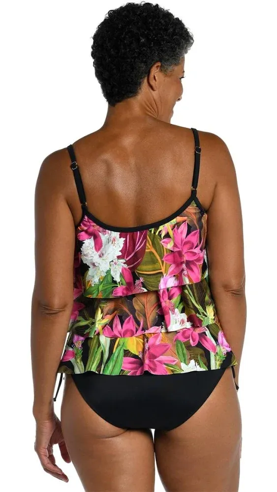 Maxine of Hollywood Women's Triple Tiered Tankini Top