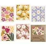 Morigins Swedish Dishcloths for Kitchen 6 Pack Flowers Cellulose Sponge Cloths Non Scratch Reusable Paper Towels No Odor, Biodegradable and Reusable Kitchen Dish Rags (Wildflowers)