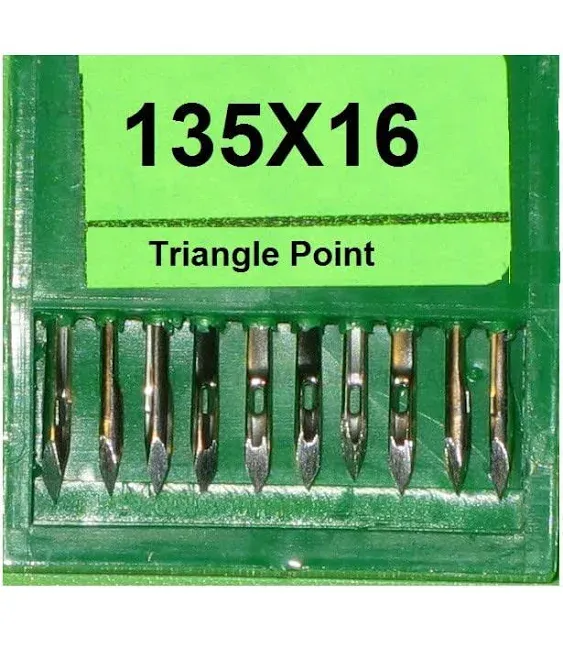 50pcs Genuine Organ 135x16 Triangle Leather Point Industrial Sewing Machine Needle (mix 16 18 20 21 23)