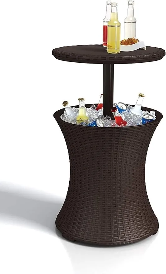 Keter 7.5 Gallon Cool Bar Patio Beverage Cooler Table