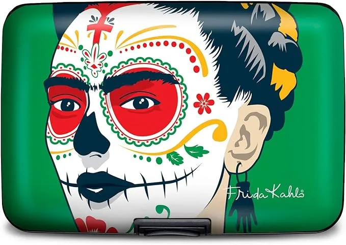 Monarque RFID Secure Armored Wallet (Frida Kahlo Rose)