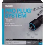 Pro Plug PVC Plugging System for Azek Frontier Trim Epoxy Steel 375 Pcs 250 Lineal ft