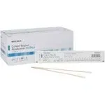 McKesson Cotton Tipped Applicators – 6" Length, Wood Shaft, Sterile – 100 per Box – Box of 1