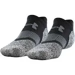 Under Armour unisex UA Golf No Show Tab 2-Pack Socks Black