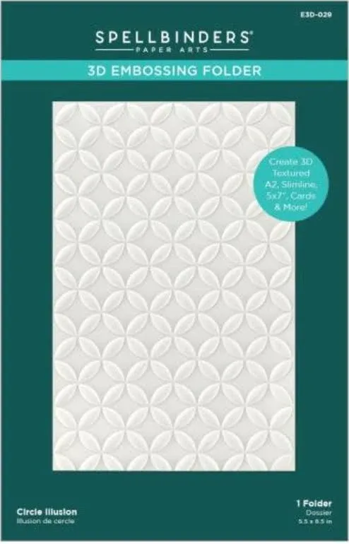 Spellbinders - 3D Embossing Folder - Circle Illusion