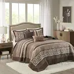 Madison Park Aubrey 5 Piece Reversible Jacquard Bedspread Set