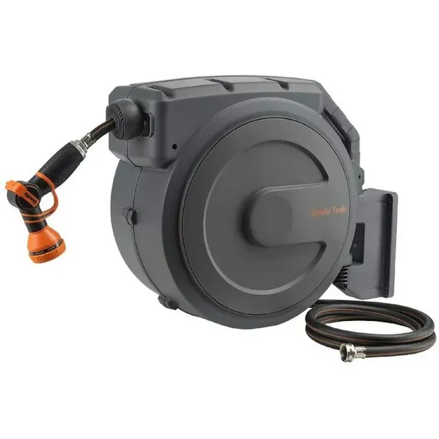 Giraffe Tools Retractable Plastic 90-ft Wall-mount Hose Reel AW4058US