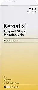 Ketostix Reagent Strips for Urinalysis - 100 strips