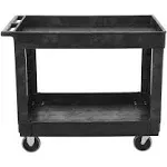 Rubbermaid 2 Shelf Utility Cart - Black