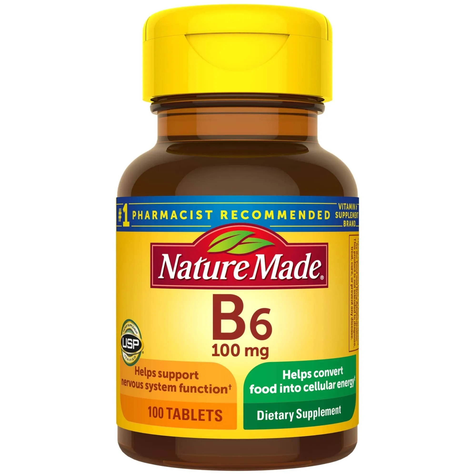 Nature Made Vitamin B-6 100 mg Tablets 100