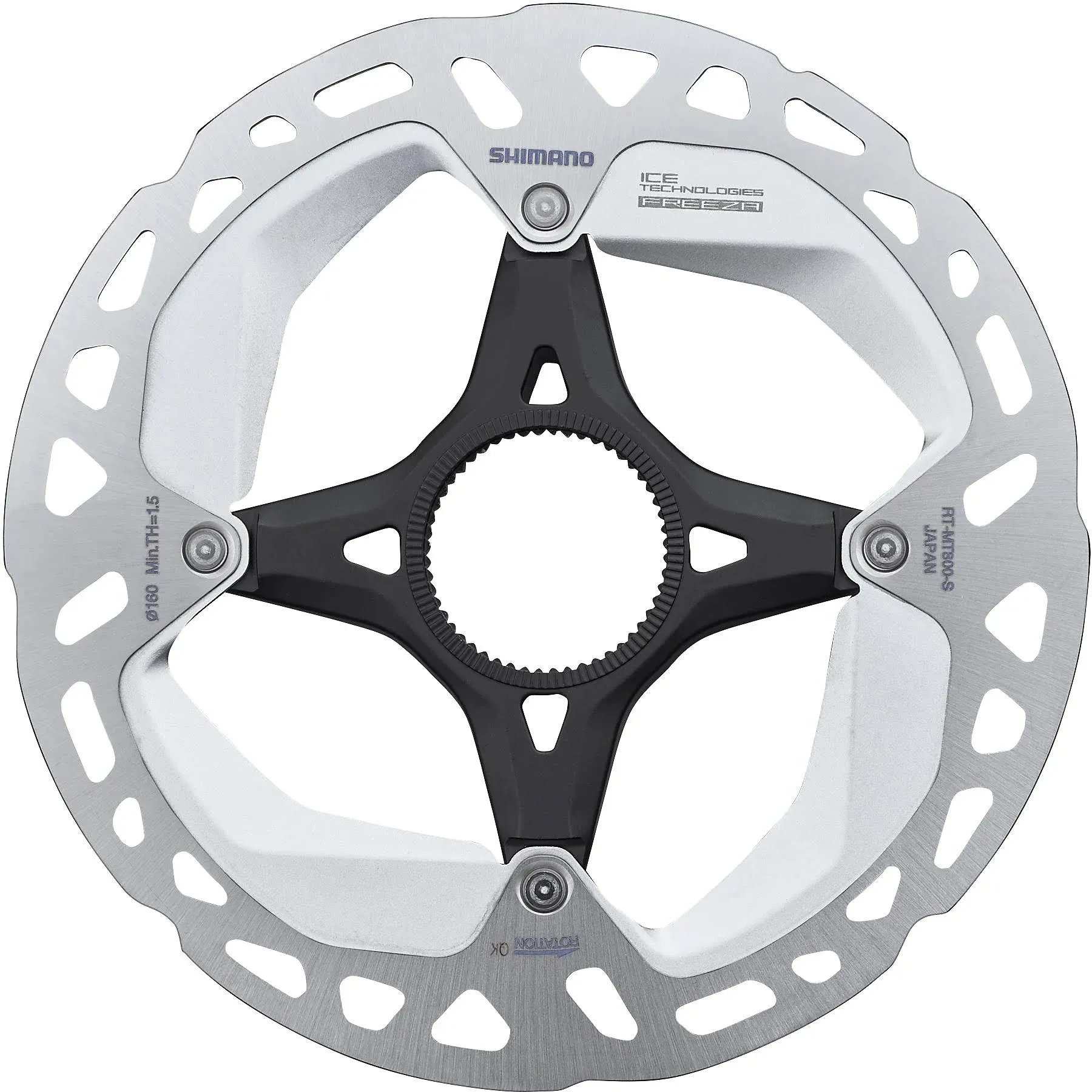 SHIMANO RT MT800 160mm SHIMANO Disc Brake Rotor Ultegra Inner Serration Type