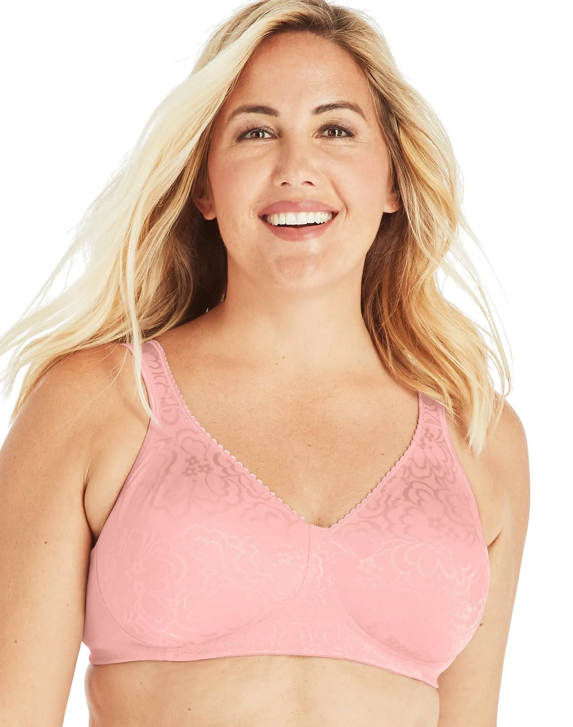 Playtex 18 Hour Ultimate Lift & Support Wirefree Bra - Gentle Peach - 42D