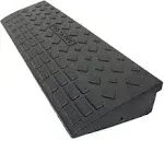 TECHTONGDA Rubber Curb Ramp, Heavy Duty 22000lbs (10 Ton) Weight Capacity Loading Rubber - 35.5’’L×10’’W×3.7’’H